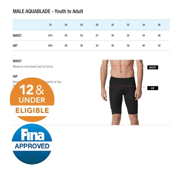 Speedo Swim Speedo Mens Aquablade Jammer Tech Suit Swimsuit 32 Nwt Navy Poshmark